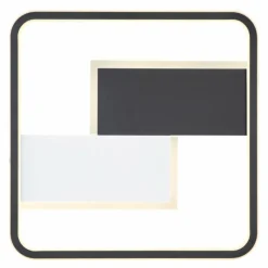 Luminaires Globo Lighting Plafonnier Globo JENNA LED Noir, Blanc, 1 lumière, Télécommandes