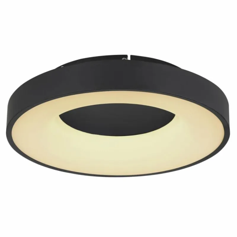 Luminaires Globo Lighting Plafonnier Globo JOLLI LED Noir, 1 lumière, Télécommandes* Éclairage Led