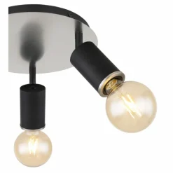 Luminaires Globo Lighting Plafonnier Globo JOSEBA Noir, 3 lumières* Plafonniers