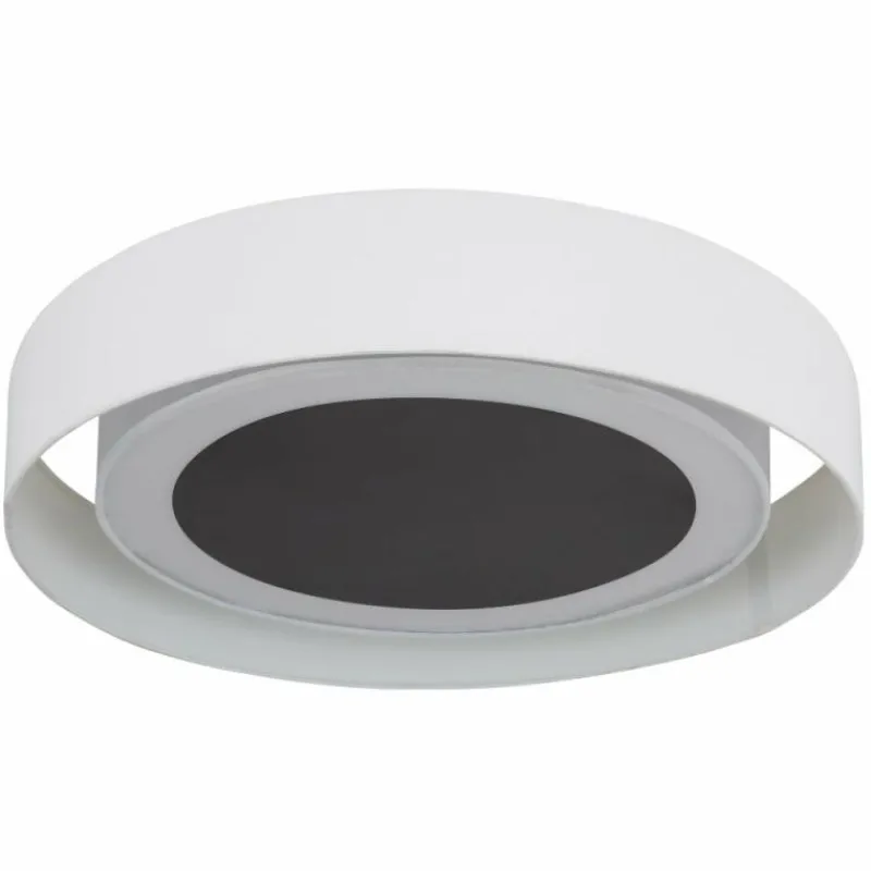 Lampes En Tissu-Luminaires Globo Lighting Plafonnier Globo JUDITH LED Blanc, 1 lumière