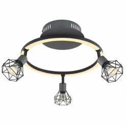 Luminaires Globo Lighting Plafonnier Globo JUTTA LED Noir, 1 lumière* Éclairage Led