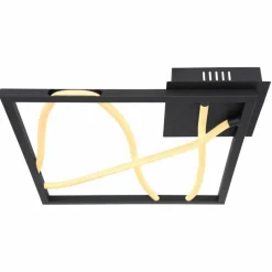 Luminaires Globo Lighting Plafonnier Globo KAIA LED Noir, 1 lumière* Éclairage Led