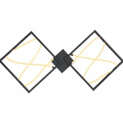 Luminaires Globo Lighting Plafonnier Globo KAIA LED Noir, 1 lumière* Éclairage Led