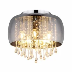 Lampe Turque-Luminaires Globo Lighting Plafonnier Globo KALLA Chrome, 5 lumières