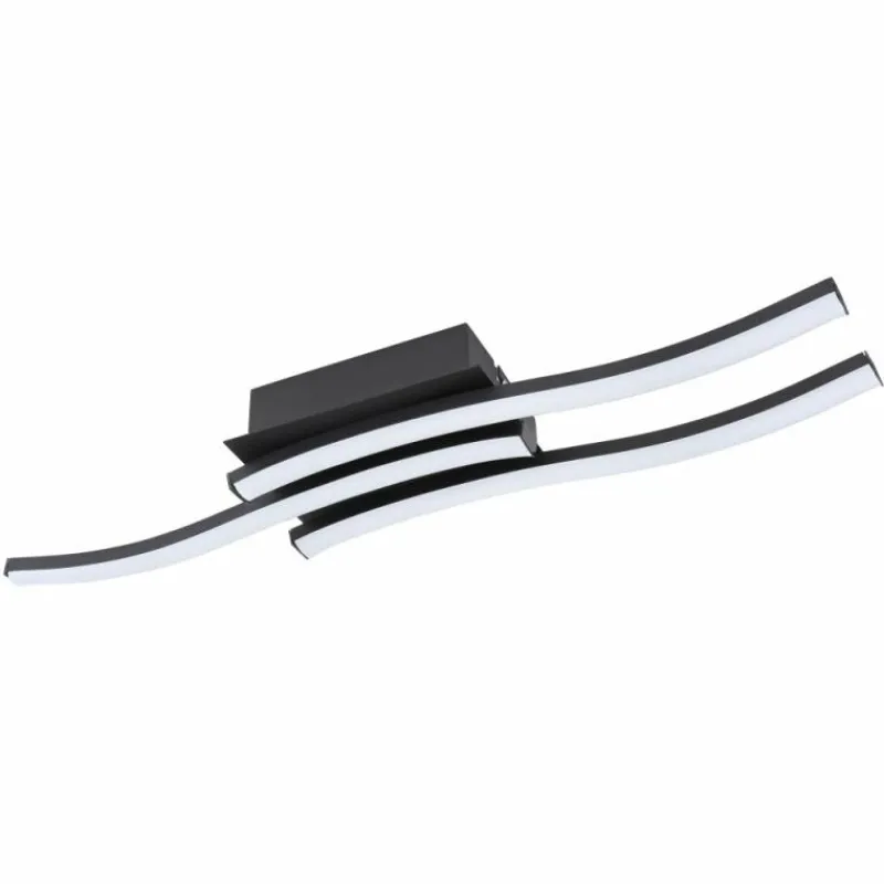 Luminaires Globo Lighting Plafonnier Globo KASIMIR LED Noir, 1 lumière* Éclairage Led