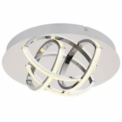 Luminaires Globo Lighting Plafonnier Globo KEANA LED Chrome, 1 lumière