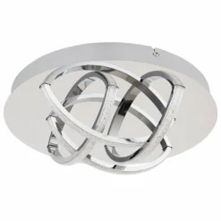 Luminaires Globo Lighting Plafonnier Globo KEANA LED Chrome, 1 lumière