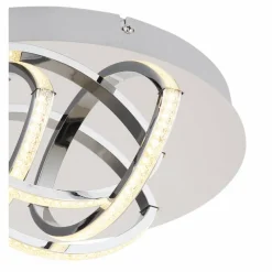 Luminaires Globo Lighting Plafonnier Globo KEANA LED Chrome, 1 lumière