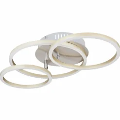 Luminaires Globo Lighting Plafonnier Globo KENDY LED Nickel mat, 1 lumière* Éclairage Led