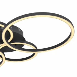 Luminaires Globo Lighting Plafonnier Globo KENDY LED Noir, 1 lumière* Éclairage Led