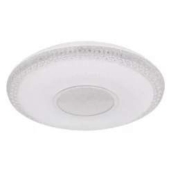 Luminaires Globo Lighting Plafonnier Globo KLEMENS LED Blanc, 2 lumières, Télécommandes, Changeur de couleurs* Éclairage Led