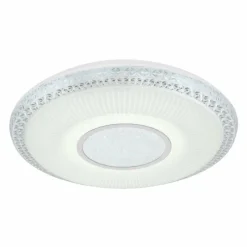 Luminaires Globo Lighting Plafonnier Globo KLEMENS LED Blanc, 2 lumières, Télécommandes, Changeur de couleurs* Éclairage Led