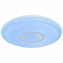 Luminaires Globo Lighting Plafonnier Globo KLEMENS LED Blanc, 2 lumières, Télécommandes, Changeur de couleurs* Éclairage Led