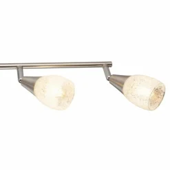 Luminaires Globo Lighting Plafonnier Globo KRISTALL Nickel mat, 4 lumières