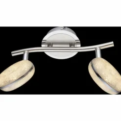 Luminaires Globo Lighting Plafonnier Globo LAILA LED Nickel mat, 2 lumières* Éclairage Led