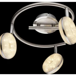 Luminaires Globo Lighting Plafonnier Globo LAILA LED Nickel mat, 3 lumières* Éclairage Led