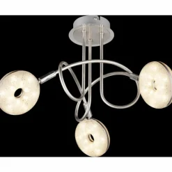 Luminaires Globo Lighting Plafonnier Globo LAILA LED Nickel mat, 3 lumières* Éclairage Led