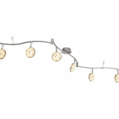 Luminaires Globo Lighting Plafonnier Globo LAILA LED Nickel mat, 6 lumières* Éclairage Led