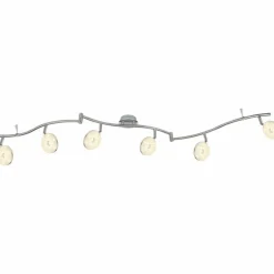 Luminaires Globo Lighting Plafonnier Globo LAILA LED Nickel mat, 6 lumières* Éclairage Led