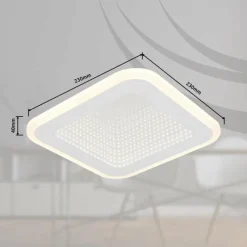 Luminaires Globo Lighting Plafonnier Globo LAMELA LED Blanc, 1 lumière* Éclairage Led