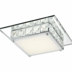 Luminaires Globo Lighting Plafonnier Globo LED Chrome, Verre, 1 lumière