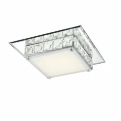 Luminaires Globo Lighting Plafonnier Globo LED Chrome, Verre, 1 lumière