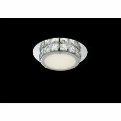 Luminaires Globo Lighting Plafonnier Globo LED Chrome, Verre, 1 lumière