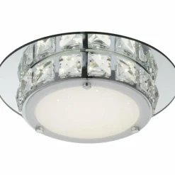 Luminaires Globo Lighting Plafonnier Globo LED Chrome, Verre, 1 lumière