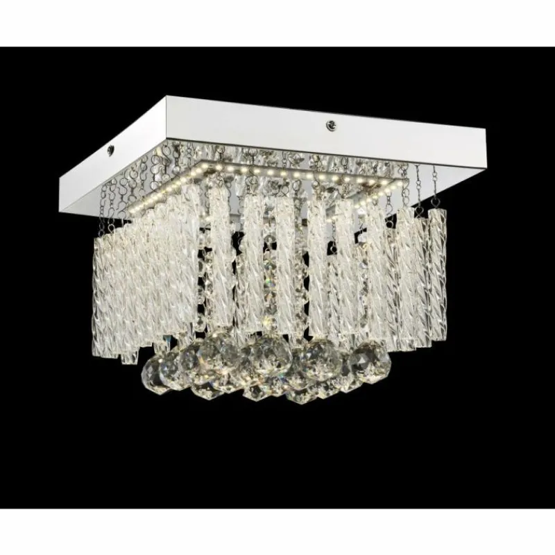 Luminaires Antiques-Luminaires Globo Lighting Plafonnier Globo LED Chrome, 1 lumière