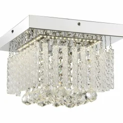 Luminaires Antiques-Luminaires Globo Lighting Plafonnier Globo LED Chrome, 1 lumière