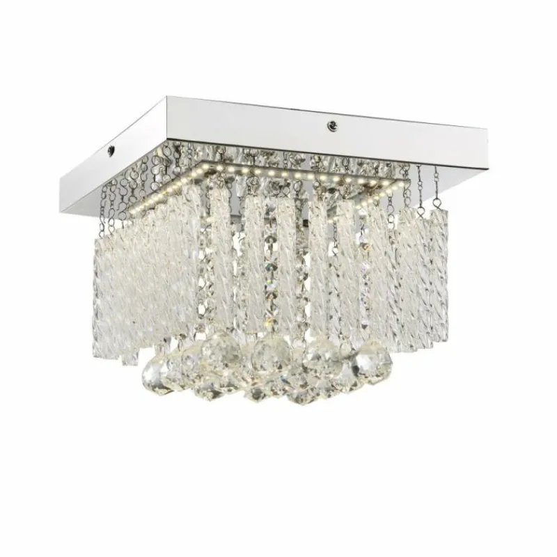 Luminaires Antiques-Luminaires Globo Lighting Plafonnier Globo LED Chrome, 1 lumière