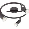 Luminaires Globo Lighting Plafonnier Globo LED Rouille, 3 lumières* Éclairage Led