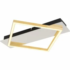 Lampes Dorées-Luminaires Globo Lighting Plafonnier Globo LESINA LED Chrome, Or, Noir, Blanc, 1 lumière