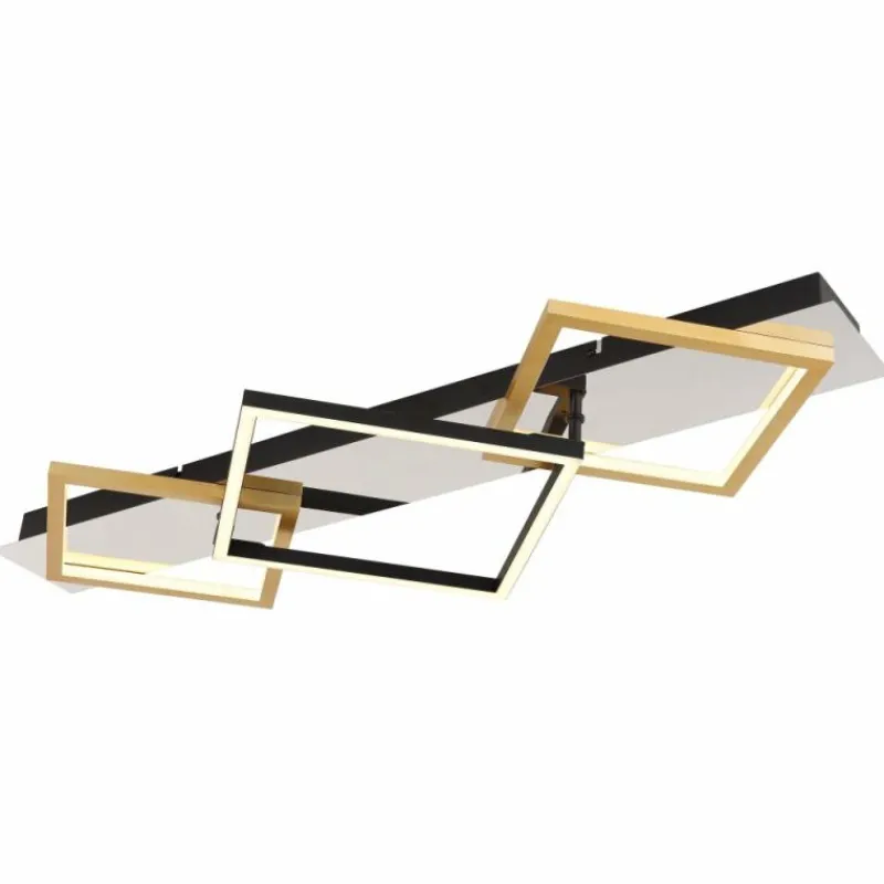 Lampes Dorées-Luminaires Globo Lighting Plafonnier Globo LESINA LED Chrome, Or, Noir, Blanc, 1 lumière