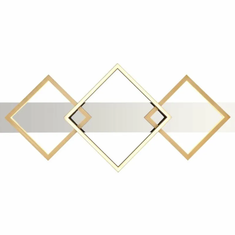 Lampes Dorées-Luminaires Globo Lighting Plafonnier Globo LESINA LED Chrome, Or, Noir, Blanc, 1 lumière