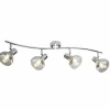 Luminaires Globo Lighting Plafonnier Globo LOTHAR Gris, 4 lumières