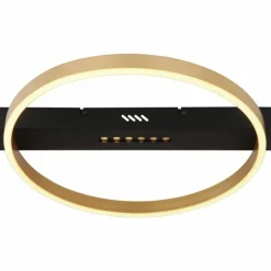 Lampes Dorées-Luminaires Globo Lighting Plafonnier Globo LUFFY LED Or, Noir, 1 lumière