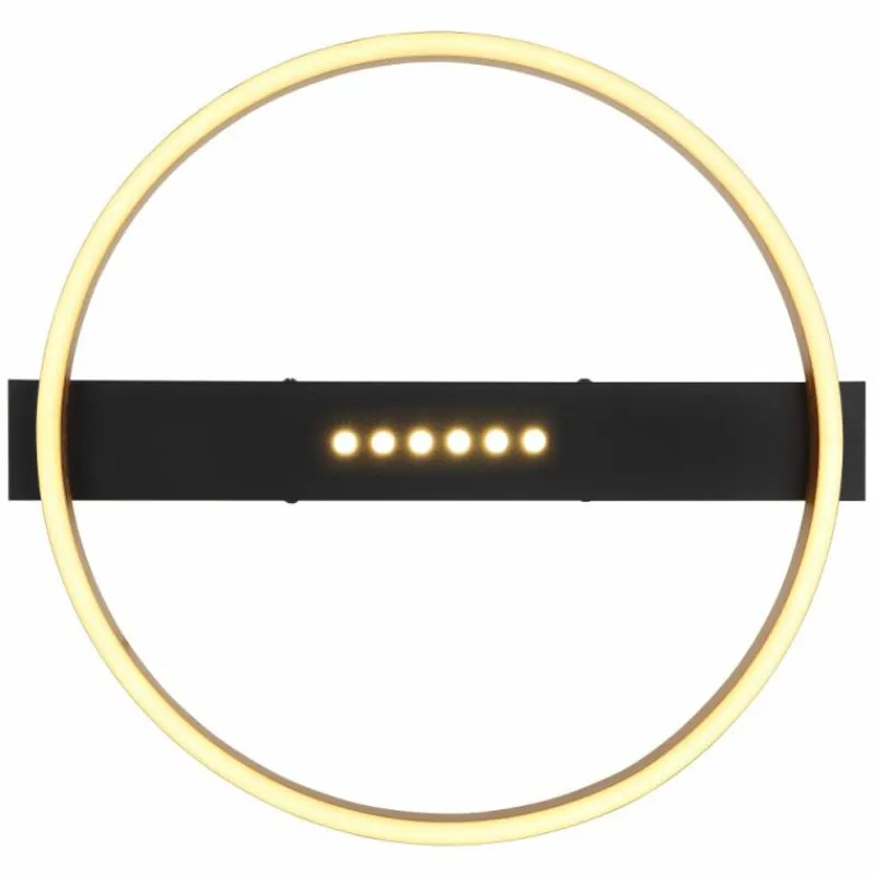 Lampes Dorées-Luminaires Globo Lighting Plafonnier Globo LUFFY LED Or, Noir, 1 lumière