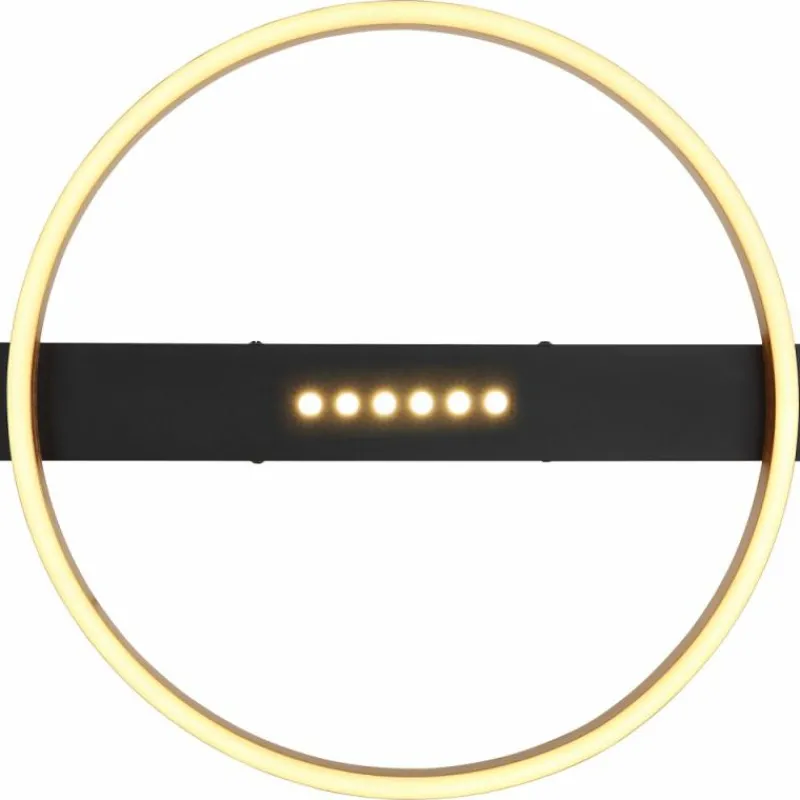 Lampes Dorées-Luminaires Globo Lighting Plafonnier Globo LUFFY LED Or, Noir, 1 lumière