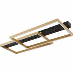 Lampes Dorées-Luminaires Globo Lighting Plafonnier Globo LUFFY LED Or, Noir, 1 lumière