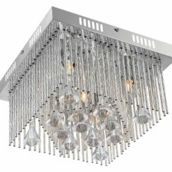 Luminaires Globo Lighting Plafonnier Globo MARABOU Chrome, 5 lumières