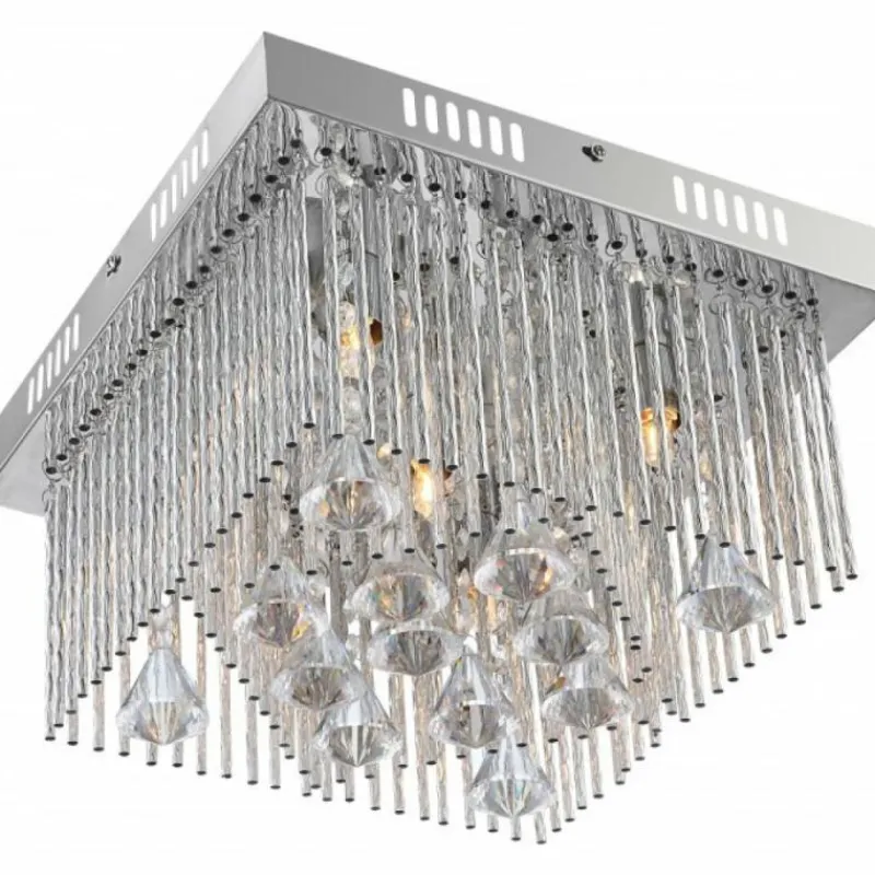 Luminaires Globo Lighting Plafonnier Globo MARABOU Chrome, 5 lumières