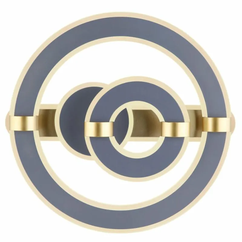 Lampes Dorées-Luminaires Globo Lighting Plafonnier Globo MARGY LED Or, Gris, 1 lumière, Télécommandes