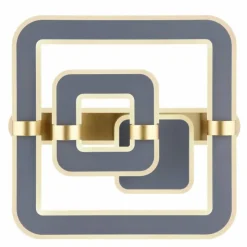 Lampes Dorées-Luminaires Globo Lighting Plafonnier Globo MARGY LED Or, Gris, 1 lumière, Télécommandes