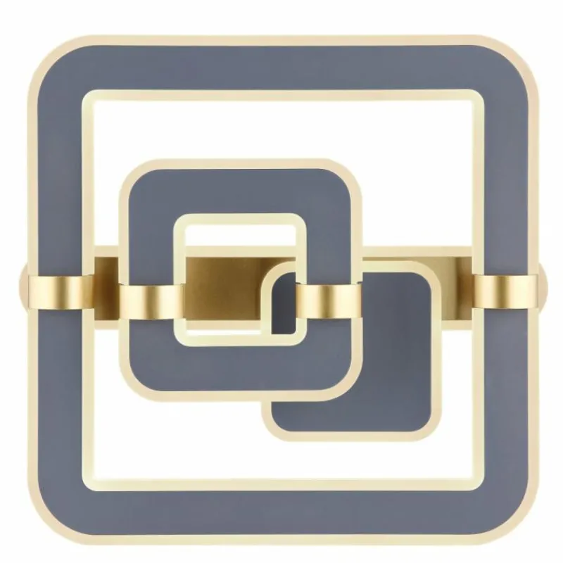 Lampes Dorées-Luminaires Globo Lighting Plafonnier Globo MARGY LED Or, Gris, 1 lumière, Télécommandes