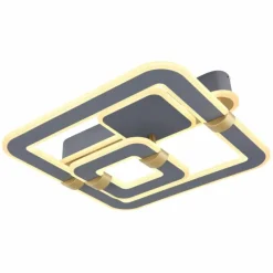 Lampes Dorées-Luminaires Globo Lighting Plafonnier Globo MARGY LED Or, Gris, 1 lumière, Télécommandes