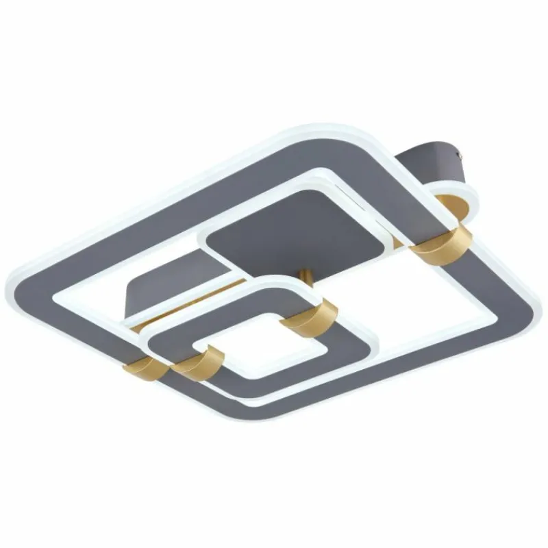 Lampes Dorées-Luminaires Globo Lighting Plafonnier Globo MARGY LED Or, Gris, 1 lumière, Télécommandes