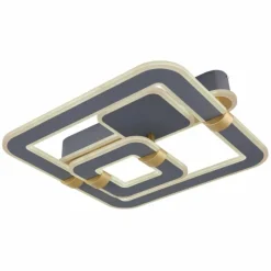 Lampes Dorées-Luminaires Globo Lighting Plafonnier Globo MARGY LED Or, Gris, 1 lumière, Télécommandes