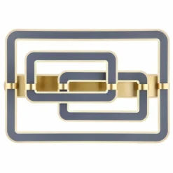 Lampes Dorées-Luminaires Globo Lighting Plafonnier Globo MARGY LED Or, Gris, 1 lumière, Télécommandes