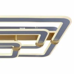 Lampes Dorées-Luminaires Globo Lighting Plafonnier Globo MARGY LED Or, Gris, 1 lumière, Télécommandes